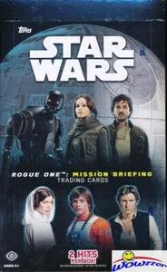 2016 Topps Star Wars Rogue One Mission Briefing werkseitig versiegelt HOBBY Box - 2 HITS - Bild 1 von 1
