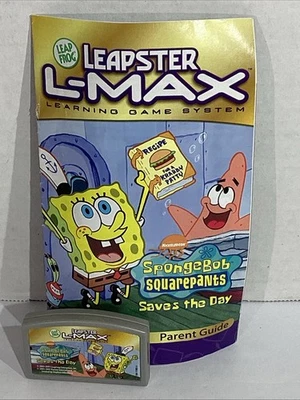 LeapFrog Leapster L-Max SpongeBob SquarePants Learning Game Ages 5-7 HGT1-414 - Image 1 of 4