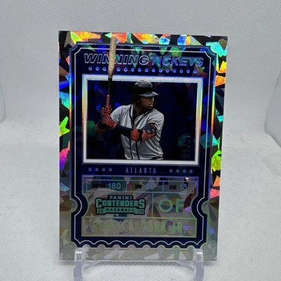 2020 Panini Contenders - Winning Tickets Ronald Acuña Jr. #WT-11 Cracked Ice /23 - Image 1 of 3