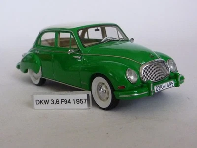 Escala 1:43 como nuevo DKW 3-6 F84 1957 verde/blanco por NEO40585 #184507 Foto 1 de 4