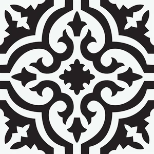 FloorPops Parma Peel & Stick Boden 12"L x 12"B x 0,06"T, schwarz  - Bild 1 von 8