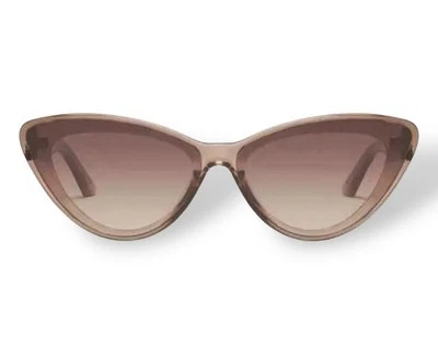 Óculos de sol Quay Australia TEMPTED Doe marrom 67mm olho de gato armação marrom clara - Imagem 1 de 4