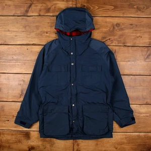Vintage L.L.Bean Outdoor Coat M 80s Baxter State Parka Blanket Lined USA Made - Picture 1 of 9