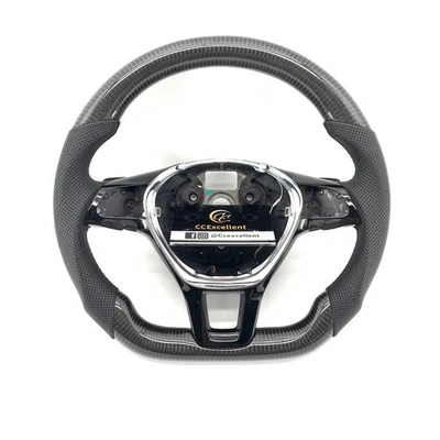 Für 2014-2018 Volkswagen Golf 7 Jetta MK7 Polo Tiguan Carbonfaser Leder Lenkrad — 第 1/4 张图片
