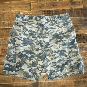 Carhartt Force Digital Camouflage Relaxed Fit Shorts Men’s Sz 38 - Picture 1 of 4