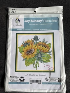 "Sonnenblumenstrauß" gezähltes Kreuzstich-Set von Joy Sunday farbcodierte Tabelle AJ - Bild 1 von 1
