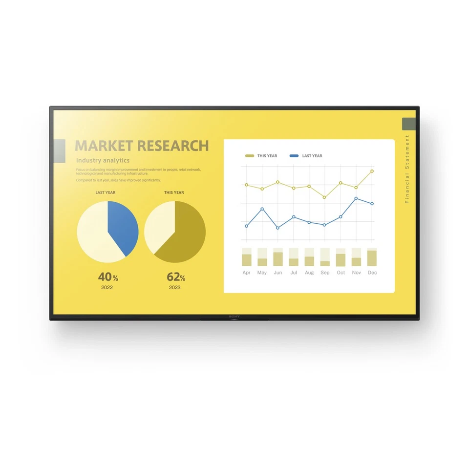 Sony FW-43EZ20L Digital signage flat panel 109.2 cm 43" LED 3840 x 2160 pixels W - Image 1 of 1