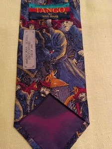 Corbata de seda Tango Max Raab Serie Americana Bomberos Circa 1896 - Imagen 1 de 8