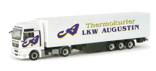 Herpa 156110 - MAN TGX XXL SZ semirimorchio " AUTOCARRO Augustin " scatola