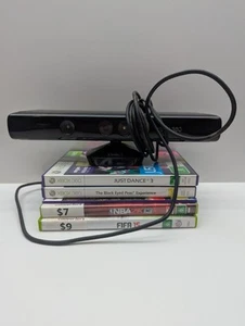 Microsoft Xbox 360 Kinect Sensor Bar with x5 Games Bundle Tested - Picture 1 of 1