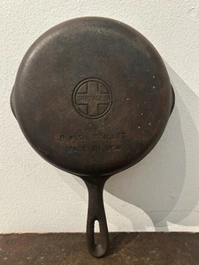 Vintage Wagner Griswold Wagwold No. 5 8" Skillet Pfanne Made in USA DBL Ausgießer - Bild 1 von 11