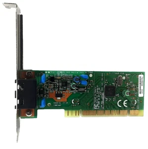 Carte PCI double modem fax ligne téléphonique 56K Dell Anatel Conexant RD01-D850 0JF495 - Photo 1/3