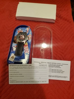 Reloj Sportivi NASCAR Dale Earnhardt Vintage #3, Negro/Plateado Nuevo en Caja  Foto 1 de 3