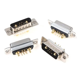 7W2 10A/30A Gold plated high current Connector D-SUB adapter 5+2 plug jack - Afbeelding 1 van 14