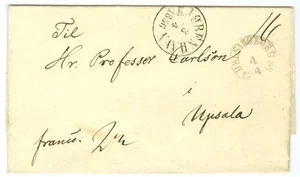 DINAMARCA: Cubierta de Copenhague a Suecia 1856. - Imagen 1 de 1