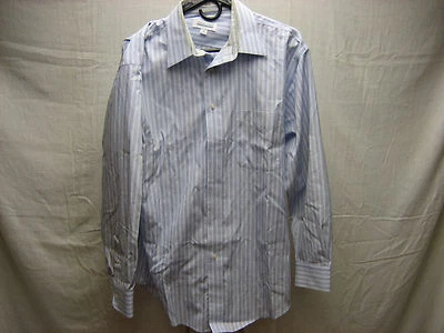 Joseph & Feiss International Men's Dress Shirt 80's 2 Ply 16 32/33 Button Stripe - Image 1 of 3