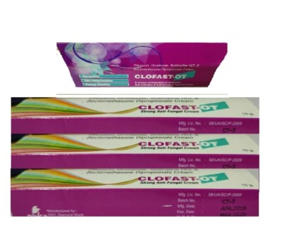 Clofast-OT Crema Anti-Iteching, Libre de Hongos Herbal Ayurvediv Pack-4 Foto 1 de 3