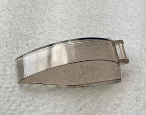 LEGO BLACK SMOKED WINDSCREEN WINDSHIELD 8x4x2 CURVED BAR HANDLE HINGE 23448 - Picture 1 of 3