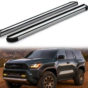 2 PCS Running Boards Fits for Toyota New 4Runner 2021-2025 Silver Nerf Bar - Picture 1 of 7