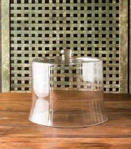 Large Glass Cloche 13.5 x 12 Kitchen Dining Decor - Picture 1 of 2