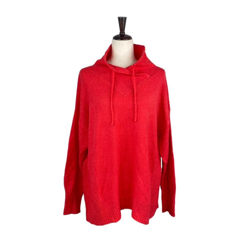 Philosophy Women's Red Funnel Neck Sweater Size Large