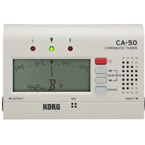 Korg Chromatic Tuner w/ Output Jack, Folding Stand CA-50 White - Picture 1 of 3