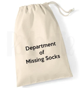 Aufbewahrungstasche "Department of Missing Socks" Kordelzug - Odd Sock Bag - Bild 1 von 1