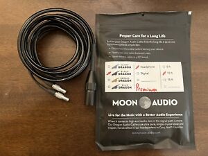 Moon Audio Black Dragon Headphone Cable For Focal Utopia 10’ XLR Balanced