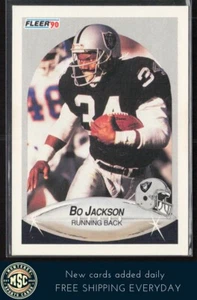 Bo Jackson 1990 Fleer #256 Los Angeles Raiders - Imagen 1 de 2
