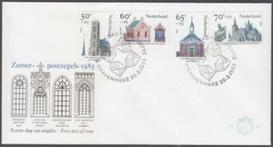 NIEDERLANDE Sc #B611-4 FDC RELIGIÖSE ARCHITEKTUR inkl KIRCHEN und SYNAGOGE - Bild 1 von 1