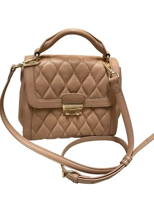 Bolso Cartera Vera Bradley Cuero Acolchado Mini Stella Marrón Foto 1 de 4