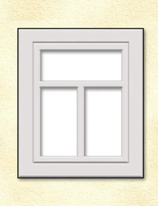 LC25 - Lasercut 3 paneles ventanas escala sin salida pk de 7 modelos inteligentes - Imagen 1 de 4