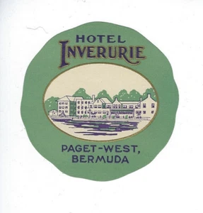 Etiqueta adhesiva vintage de equipaje de hotel Lakes of Killarney International Hotel - Imagen 1 de 2