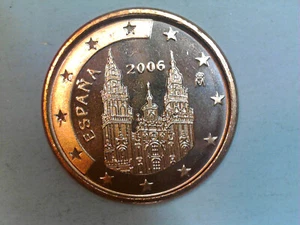 1 Cent 2006 Spanien Kursmünze  (Scha 303/3401 - Zdjęcie 1 z 2