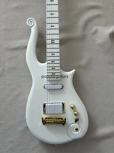 Super Rare Prince Cloud Sparkling Pearls White Electric Guitar Alder Body - Picture 1 of 17