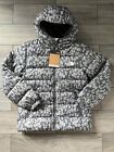 NORTH FACE GIRLS REVERSIBLE HYALITE DOWN JACKET, GRAY, LEOPARD, NWT, L (14/16)