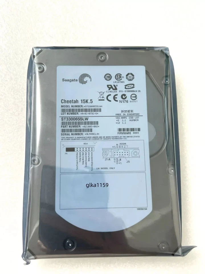 Seagate Cheetah ST3300655LW 15K.5 300GB 3.5" U320 SCSI 68 PIN HARD DRIVE - Image 1 of 4