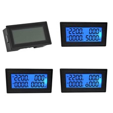 AC 60-500V 0-20A LCD Volt Current Watt KWh Meter Power Ammeter Voltmeter Monitor