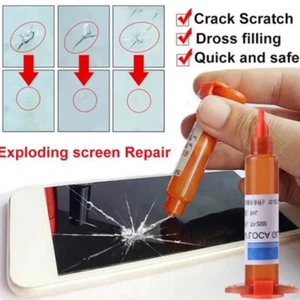2x Adhesive UV Glue Optical Clear Screen Repair Glue For Phone Screen Crack - Picture 1 of 12