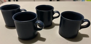 Pfaltzgraff Stoneware MIDNIGHT SUN Dark Blue **Set of 4** Coffee/Tea Cups Mugs - Picture 1 of 5