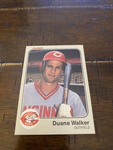 Duane Walker 1983 Fleer Cincinnati Reds #606