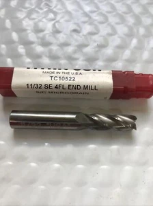 Titan USA 11/32" 4 flûte carbure broyeur d'extrémité S/C micro grain - Photo 1 sur 2