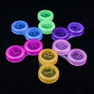 4PCS Mini Plastic Contact Lens Travel Holder Storage Soaking Box Case Gift - Picture 1 of 8