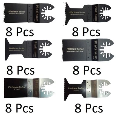 Juego de 48 hojas de sierra oscilantes multiherramienta para Fein BOSCH Dremel Makita Bi metal Foto 1 de 4