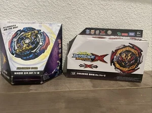 Takara Tomy BeyBlade Burst B-142 Joker del giudizio & B-180 Dynamite Belial.NX.VN-2 - Foto 1 di 8