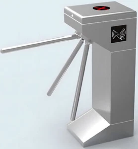 Access Control Vertical Waist-High Tripod Turnstile Security Gates Pass Gate - Picture 1 of 7