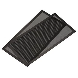 2 pièces 140 mm x 280 mm filtre pour ventilateur d'ordinateur grilles maille magnétique anti-poussière noir - Photo 1/5