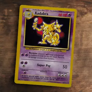 Kadabra 32/102 Pokemon Base Set Unlimited Uncommon MP - Picture 1 of 3