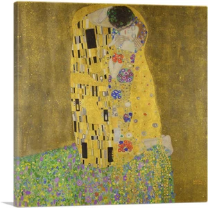 ARTCANVAS Pocałunek - Kwadrat 1907 Płótno Druk artystyczny Gustava Klimta - Zdjęcie 1 z 11