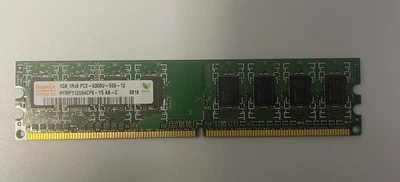 1GB DDR2-667 DIMM Hynix HYMP112U64CP8-Y5 Equivalent Desktop Memory RAM - Image 1 of 3